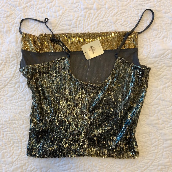 Free People Glitter Sequin Top Stop & Stare Top - Picture 5 of 11